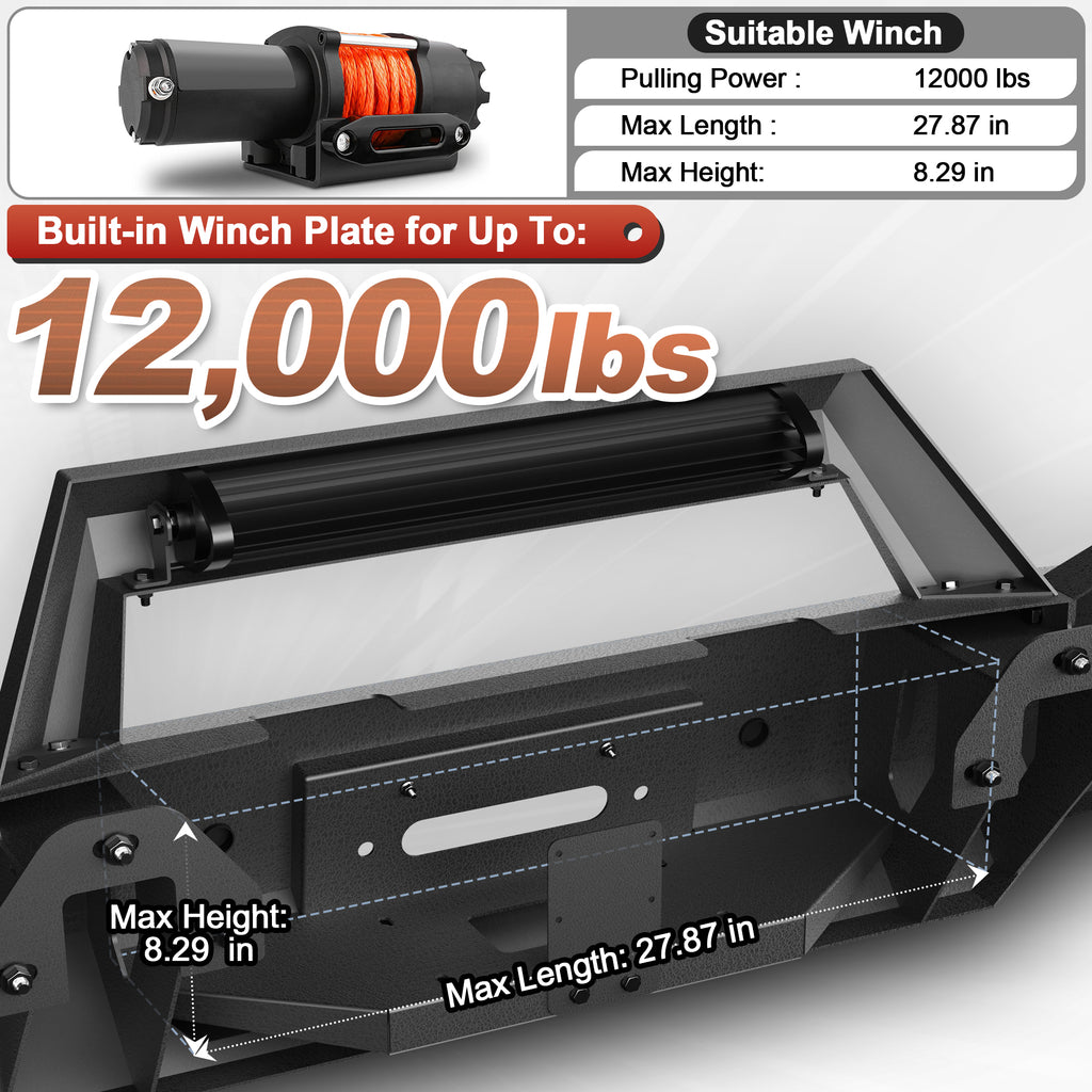 Sierra 1500 Front Bumper for 2016-2017-2018 GMC Sierra 1500
