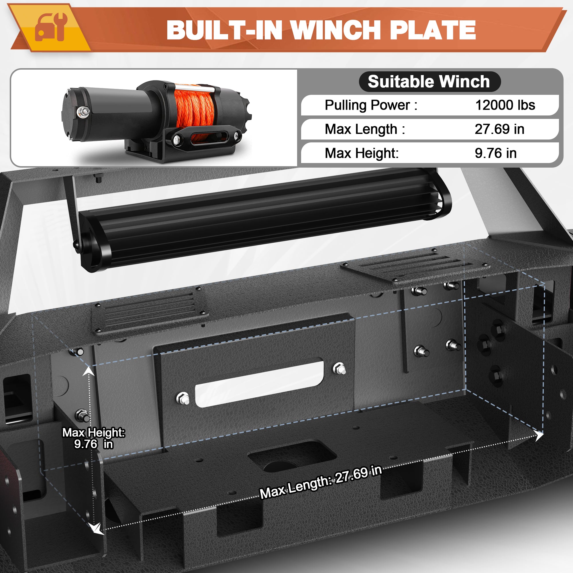 Silverado 1500 Front Bumper for 2007-2013 Chevy Silverado 1500
