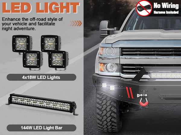 Chevy Silverado 2500 Front Bumper for 2015-2019 Chevrolet Silverado 2500/3500 HD