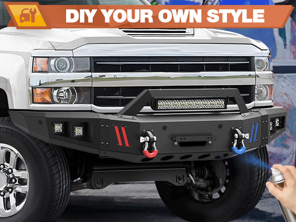 Chevy Silverado 2500 Front Bumper for 2015-2019 Chevrolet Silverado 2500/3500 HD