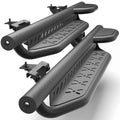 Running Boards Side Steps Two Raised Step Compatible with 2019-2024 Jeep Wrangler JL (2 Doors Only)
